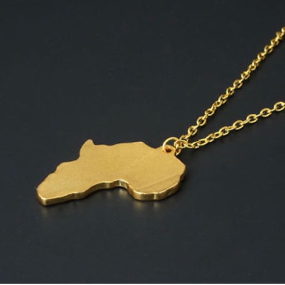 Gold Africa Necklace - Picture 6 of 7